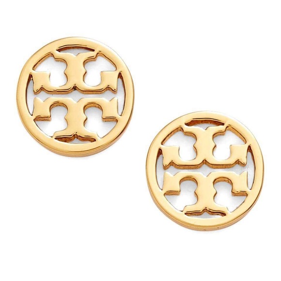 Tory Burch Jewelry - Tory Burch gold circle logo earrings